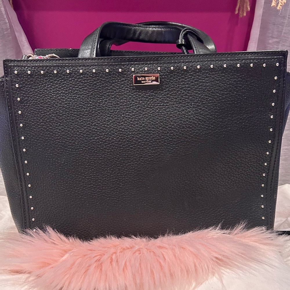 👜🖤Kate Spade West Street Abby Satchel Purse Pebbled
Leather Black Handbag👜🖤
